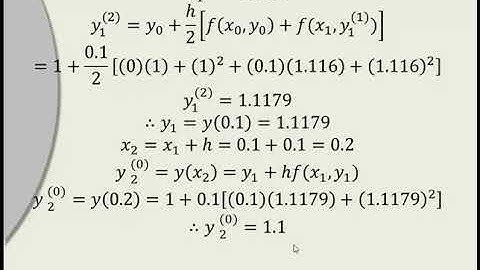 Lect 5: Soln of Ordinary DE by Modified Euler