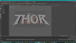 Autodesk Maya || (Smooth) THOR Movie Title Logo ACTION pt.2