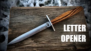 Making A Letter Opener/Dagger // Knifemaking // My Cellar Workshop