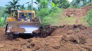 How CAT Dozer Makes Terraces On Banana's Plantation Turn Into Palm Oil Plantation P3