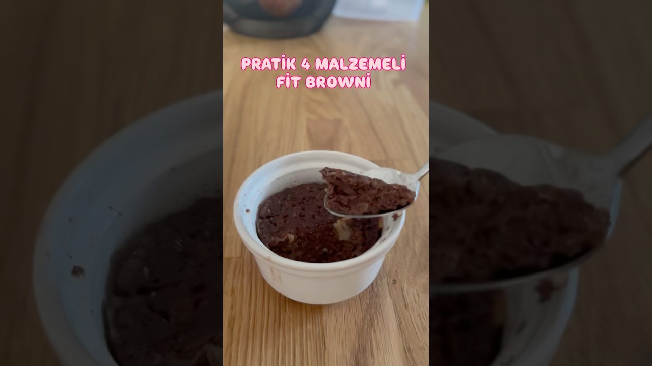 PRATİK 4 MALZEMELİ FİT BROWNİE #tarif #tatlı #diyet #brownie #recipe #fit #pratiktarifler PRATİK 4 MALZEMELİ FİT BROWNİE #tarif #tatlı #diyet #brownie #recipe #fit #pratiktarifler