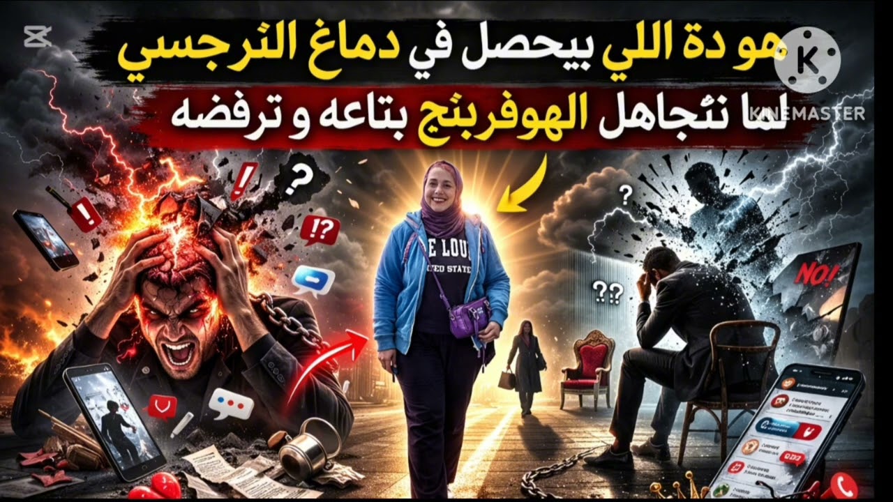 🎯هو دة اللي بيحصل في دماغ النرجسي لما تتجاهل الهوفرينج بتاعه و ترفضه ❌