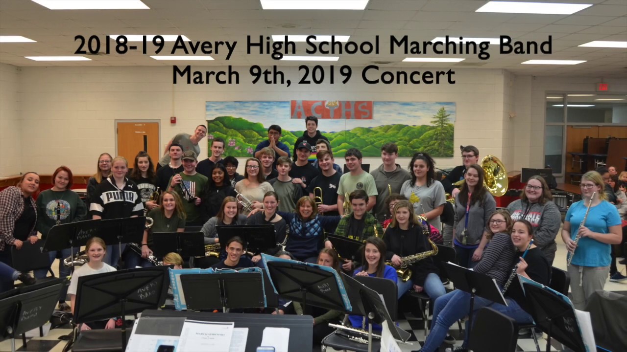 201819 Avery County High School Marching Band Concert YouTube