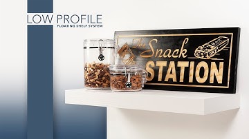 DIY Project - Low Profile Floating Shelf System