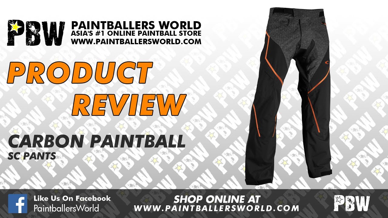 Paintballers World Carbon Paintball SC Pants Product Review YouTube
