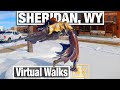 Promenade virtuelle de sheridan wyoming  paysage de marche sur tapis roulant  sentiers de marche virtuels 4k city walks