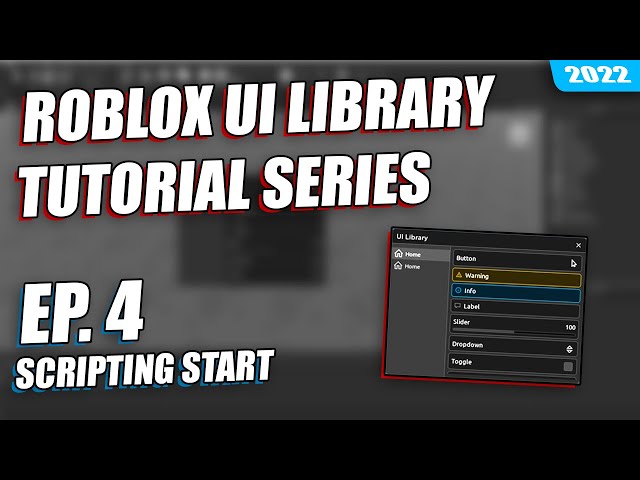 4] Roblox UI Library Tutorial – Scripting Start 