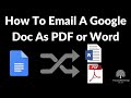 How To Email a Google Doc as Word or PDF