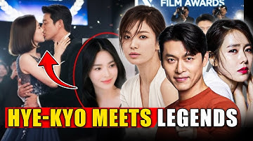 Onverwacht moment! Song Hye-kyo met Hyun Bin & Son Ye-jin bij de Blue Dragon Awards
