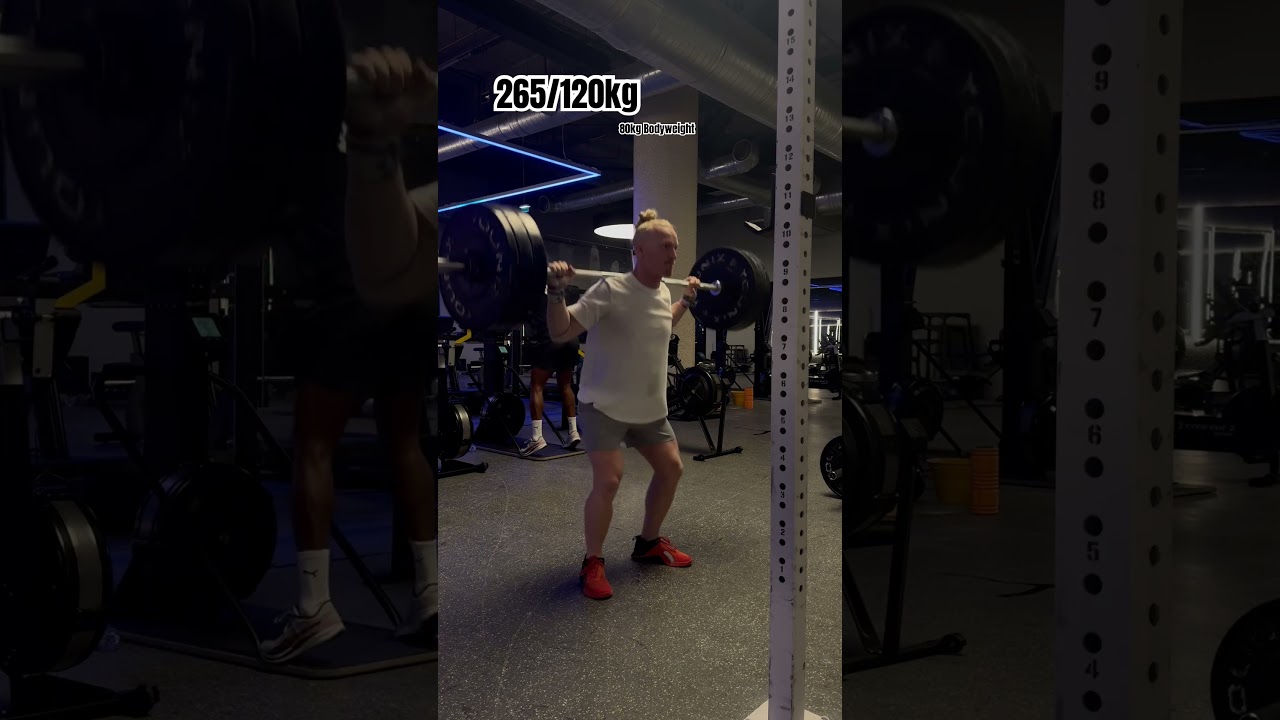 2x Snatch Balance 1x OHS 265lbs-120kg 