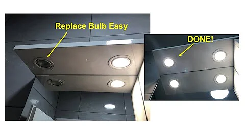 How To Replace G4 Light Bulb (Without dismounting the light)