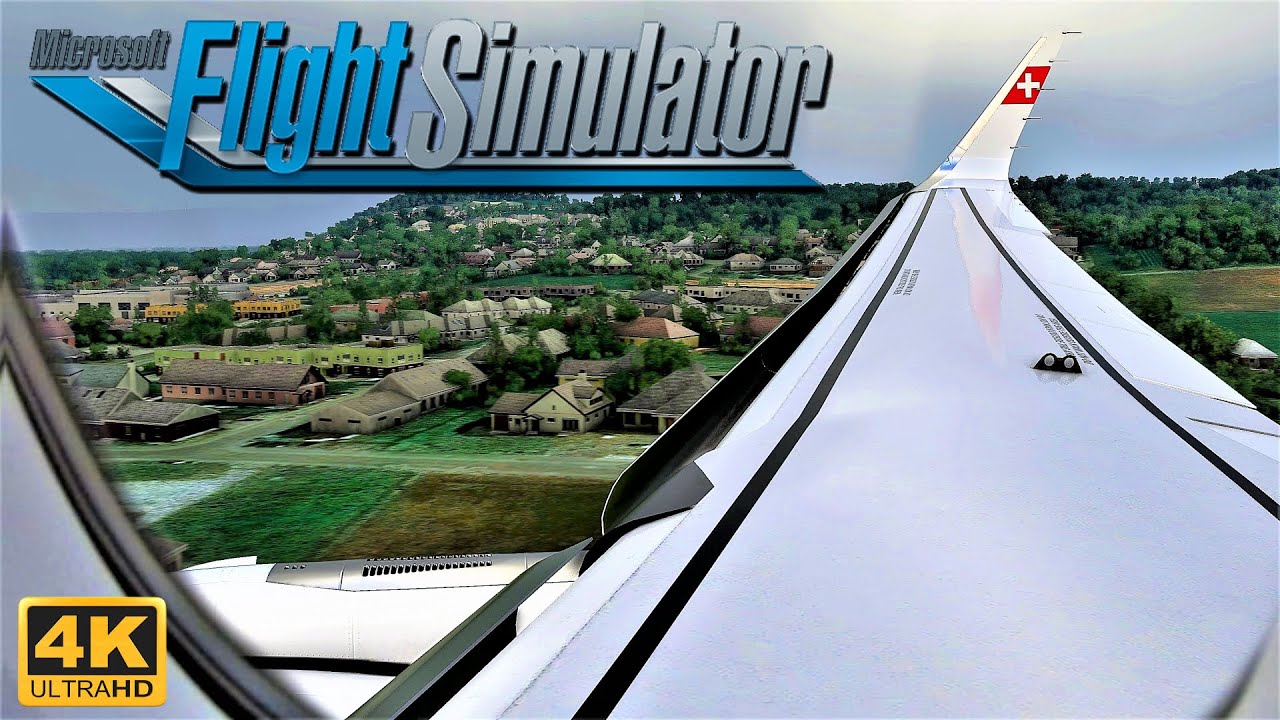 Microsoft Flight Simulator 2020 Rainy Landing In Zurich | 4K Graphics | A320N