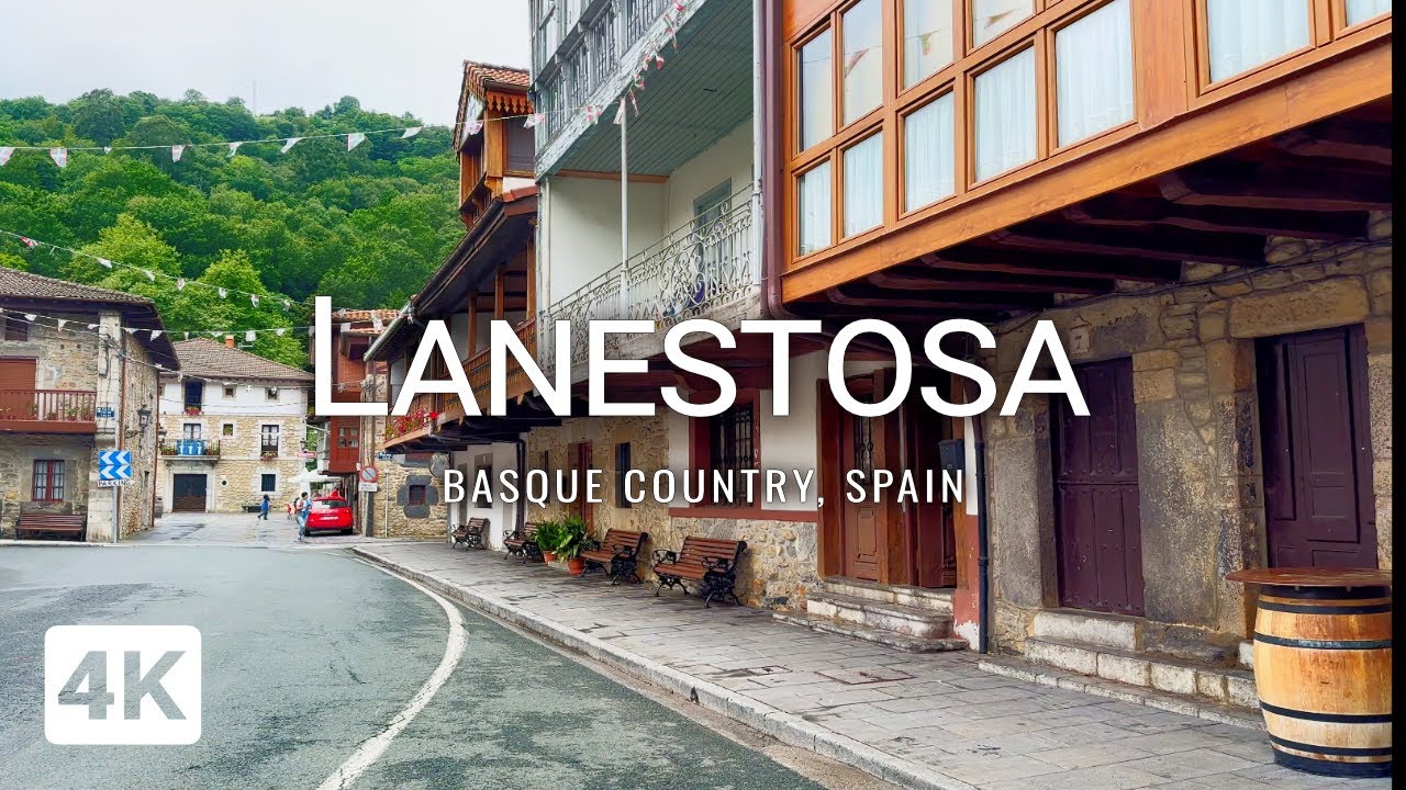 Spain Lanestosa, Basque Country Walking tour around town and to