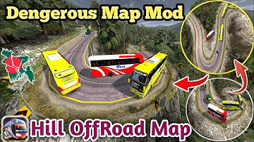 Dangerous Hill OffRoad Map || Bus Simulator Indonesia|| BD Traffic Obb V3.7.1 || ETS2 Traffic Obb