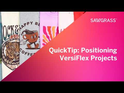 QuickTip: How to Position VersiFlex Projects for Pressing