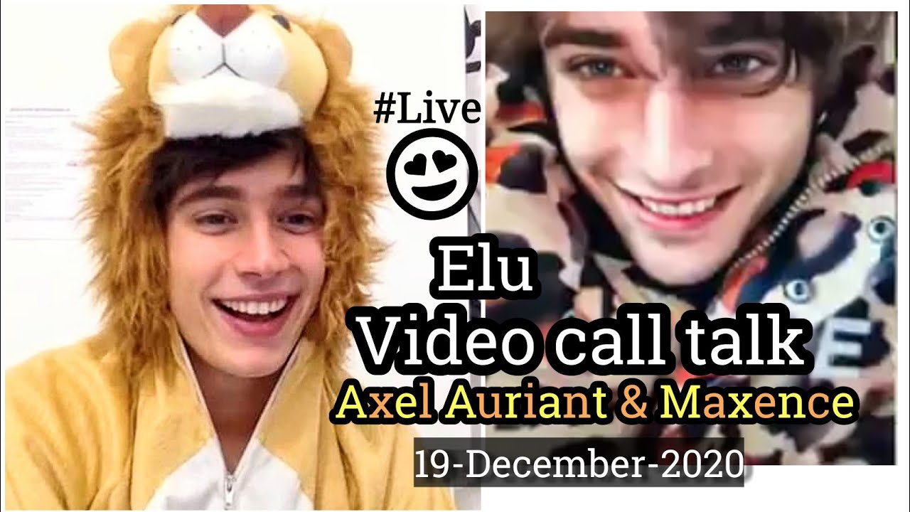 Axel & Maxence zoom video call talk19-12-20 @dreamitson #maxencedanetfauvel #axelauriant #skamfrance