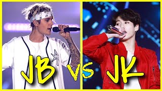 JUSTIN BIEBER VS BTS' JUNGKOOK LIVE
