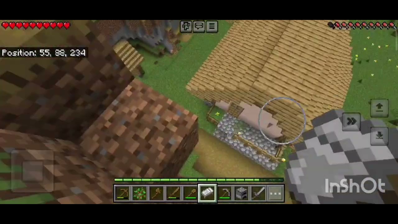 My first day on minecraft PE survival (part 1) - YouTube