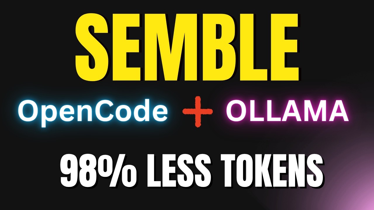 Semble + OpenCode + Ollama: Local Code Search MCP for AI Agents