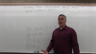 ACCUPLACER Review: Elementary Algebra Problem 9 - Mathematics with Dan Avedikian