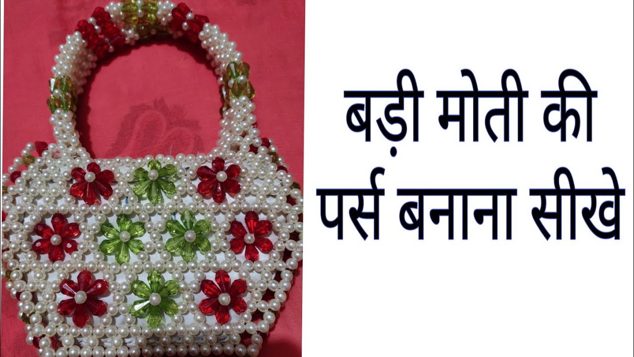 Hand Crafted Moti Work Handbag - Uniques Of India