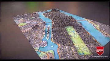 Manhattan New York City (OSM buildings) Model 3d for c4d free downloads (file describe)