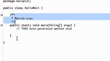1 Java lernen mit Eclipse - Das erste Programm