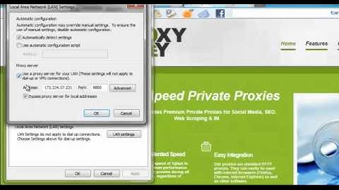 How to Install A Proxy on a Internet Explorer Browser (PC - 9.0)
