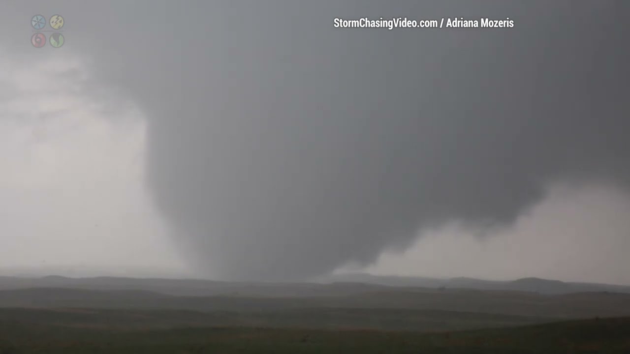 Massive Wedge Tornado On The Ground Near Spalding Nebraska