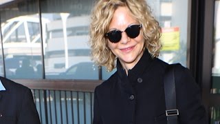 80's Icon Meg Ryan Glowing At LAX