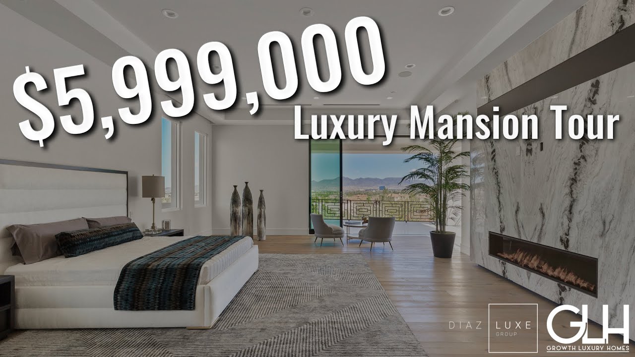 Las Vegas House Tour: .9 MILLION DOLLAR LUXURY MANSION | Diaz Luxe Group + Growth Luxury Homes