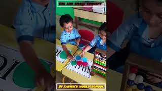 #mathsactivity #nurseryactivity #bigandsmall #youtubeshortsvideo #st.xaviersworldschool#kindergarten