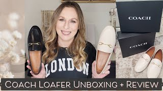 New Coach Loafers Outlet Unboxing, Review, and Try On | Like Gucci Loafer Shoe | Lindsey Loves