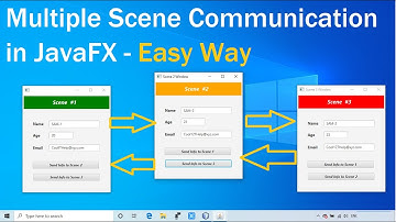 JavaFX Tutorial | Multiple Scene Communication