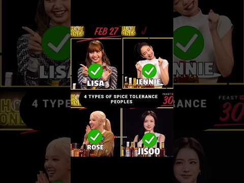 BLACKPINK different types of hot ones 💥 #blackpink #kpop @BLACKPINK @HotOnes_Germany