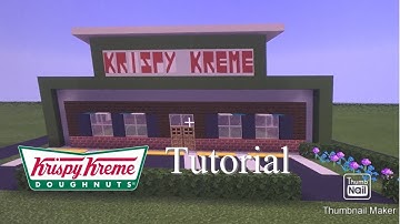 Minecraft Tutorial #16 - How To build A Krispy Kreme