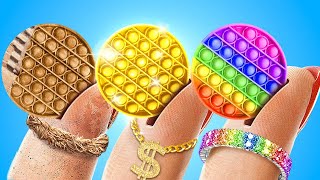 POOR vs RICH vs GIGA RICH FIDGET TOYS || How to Make DIY Trading Fidget Toys by 123 GO! by 123 GO! 107,756 views 3 weeks ago 2 hours