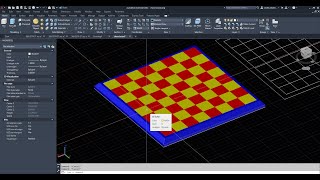 AutoCAD tutorial : How to draw a chess board