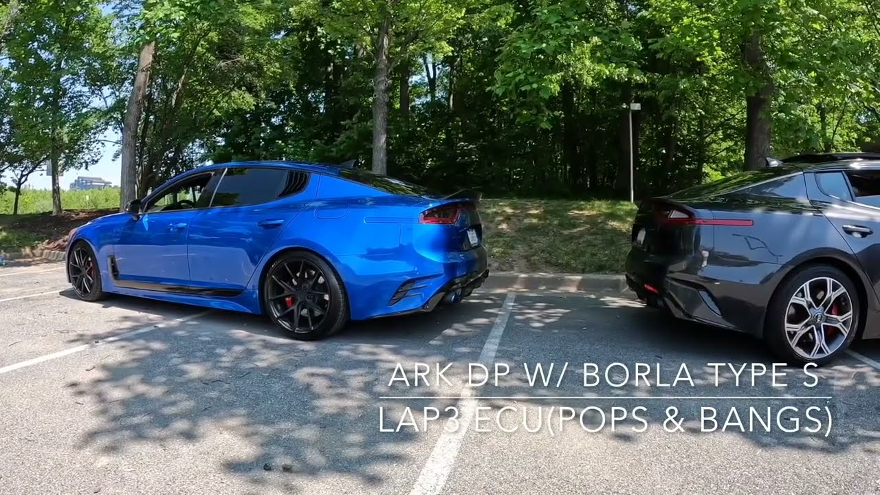 Kia Stinger Borla Type S Revs