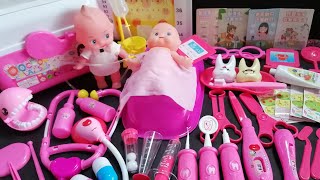 32 Minutes Satisfying with Unboxing Pink Doctor's Play Set and Role-Playing / ASMR