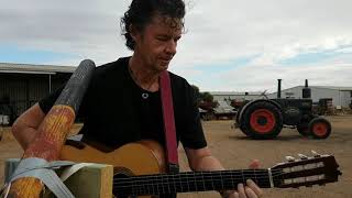 Guitar/Tractor duet