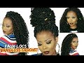 🔥NO CORNROWS NO BRAIDS BRAIDLESS CROCHET FAUX LOCS TUTORIAL |CURLY BOHEMIAN LOCS|4C HAIR |TASTEPINK