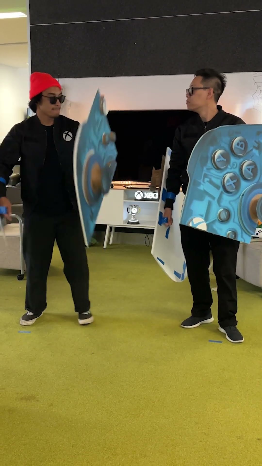 Do you think we’re winning the costume contest?