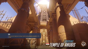Overwatch - Tracer Map Tricks - Temple of Anubis