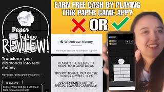 Paper Falling App Review! | Earn FREE cash by playing this paper game? screenshot 4