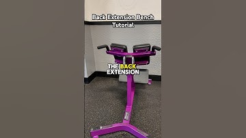 BACK EXTENSION BENCH TUTORIAL 💪🏼 // Engage your #lowerback with this bench! #planetfitness