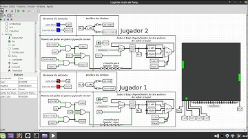 Pong en Logisim (work in progress)