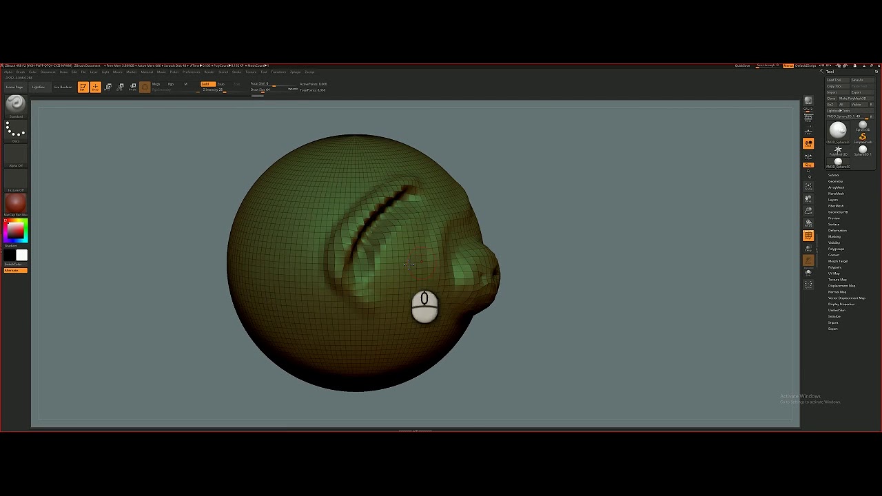 how to make polymesh 3d in zbrush