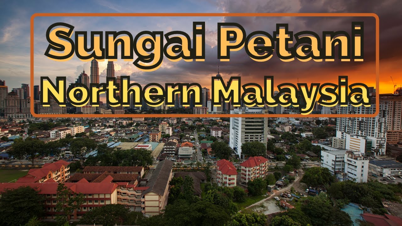 Sungai Petani Northern Malaysia drone view.Relax