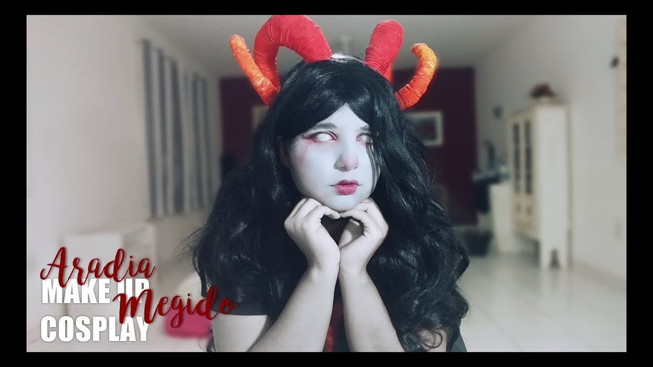 HOMESTUCK Aradia Megido Dead Makeup Tutorial YouTube